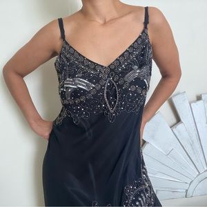 Fairycore Goth Y2K Cocktail Dress with Rhinestones